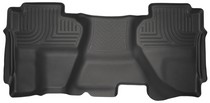 07-13 Chevrolet Silverado 1500 Extended Cab Pickup, 07-13 GMC Sierra 1500 Extended Cab Pickup Husky Floor Liner - 2nd Seat (Full Coverage), Black