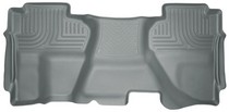 07-13 Chevrolet Silverado 1500 Extended Cab Pickup, 07-13 GMC Sierra 1500 Extended Cab Pickup Husky Floor Liner - 2nd Seat (Full Coverage), Grey