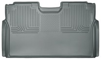 15-16 Ford F-150 SuperCrew Cab Pickup Husky Floor Liner - 2nd Seat (Full Coverage), Grey