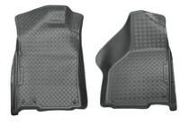 02-08 Dodge Ram 1500 Quad Cab Pickup, 02-16 Dodge Ram 1500 Standard Cab Pickup, 10-16 Dodge Ram 1500 Quad Cab Pickup Husky Floor Liners - Front, Grey