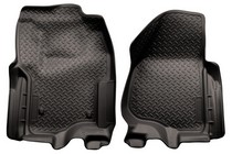 12-16 Ford F-350 Super Duty Crew Cab Pickup, 12-16 Ford F-450 Super Duty Crew Cab Pickup, 12-16 Ford F-250 Super Duty Crew Cab Pickup Husky Floor Liners - Front, Black