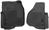 12-16 Ford F-350 Super Duty Crew Cab Pickup, 12-16 Ford F-450 Super Duty Crew Cab Pickup, 12-16 Ford F-250 Super Duty Crew Cab Pickup Husky Floor Liners - Front, Black