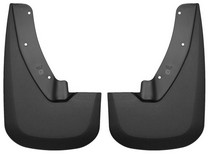 11-16 Dodge Ram 3500 SINGLE REAR WHEELS DUAL REAR WHEELS Husky Mud Guards - Front, Black