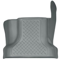 15-16 Ford F-150 SuperCrew Cab Pickup Husky Floor Liner - Center Hump, Grey