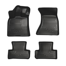 12-16 Audi A6 Husky Floor Liners - Front & 2nd Seat (Footwell Coverage), Black