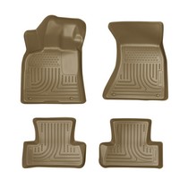 09-15 Audi Q5 Husky Floor Liners - Front & 2nd Seat (Footwell Coverage), Tan