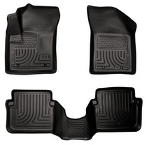 11-14 Dodge Avenger Husky Floor Liners - Front & 2nd Seat (Footwell Coverage), Black