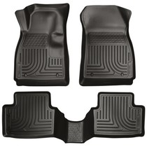 12-15 Chevrolet Sonic Husky Floor Liners - Front & 2nd Seat (Footwell Coverage), Black