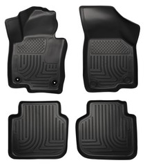 12-15 Volkswagen Passat Husky Floor Liners - Front & 2nd Seat (Footwell Coverage), Black