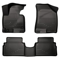 11-13 Hyundai Tucson Husky Floor Liners - Front & 2nd Seat (Footwell Coverage), Black