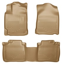 12-16 Toyota Camry Husky Floor Liners - Front & 2nd Seat (Footwell Coverage), Tan