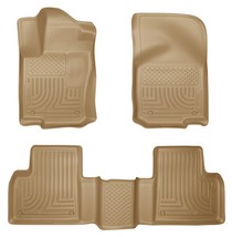 12-15 Mercedes-Benz ML350, 12-14 Mercedes-Benz GL350 Husky Floor Liners - Front & 2nd Seat (Footwell Coverage), Tan