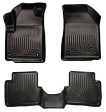 13-15 Dodge Dart Husky Floor Liners - Front & 2nd Seat (Footwell Coverage), Black