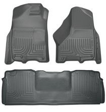 10-15 Dodge Ram 2500 Mega Cab Pickup Husky Floor Liner - 2nd Seat, Front, Grey