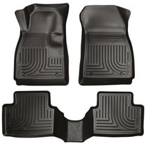 14-15 Chevrolet Impala Husky Floor Liners - Front & 2nd Seat (Footwell Coverage), Black