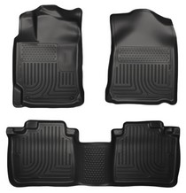 10-15 Lexus RX350 Husky Floor Liners - Front & 2nd Seat (Footwell Coverage), Black