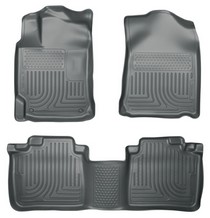 10-15 Lexus RX350 Husky Floor Liners - Front & 2nd Seat (Footwell Coverage), Grey