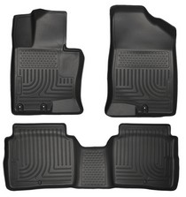 11-15 Kia Optima Husky Floor Liners - Front & 2nd Seat (Footwell Coverage), Black