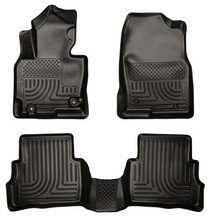 13-16 Mazda CX-5 Husky Floor Liners - Front & 2nd Seat (Footwell Coverage), Black