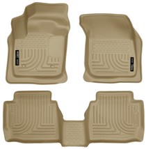 14-16 Ford Fusion Energi SE Luxury, 13-16 Lincoln MKZ Base, 13 Ford Fusion Energi SE Husky Floor Liners - Front & 2nd Seat (Footwell Coverage), Tan