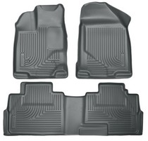 07-15 Lincoln MKX, 07-14 Ford Edge Husky Floor Liners - Front & 2nd Seat (Footwell Coverage), Grey