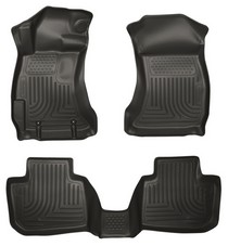 12-15 Subaru Impreza Base, 12-16 Subaru Impreza Premium Husky Floor Liners - Front & 2nd Seat (Footwell Coverage), Black