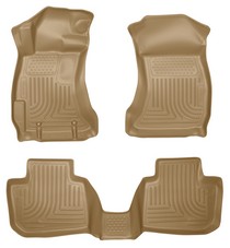 12-15 Subaru Impreza Base, 12-16 Subaru Impreza Premium Husky Floor Liners - Front & 2nd Seat (Footwell Coverage), Tan