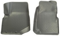 2002-2008 Chevrolet Trailblazer, 2003-2008 Isuzu Ascender, 2005-2008 Saab 9-7X, Buick Ranier, GMC Envoy, Oldsmobile Bravada Husky Classic Style Front Seat Floor Liners – Grey