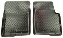 2004-2008 Ford F150, Lincoln Mark LT Truck Husky Classic Style Front Seat Floor Liners - Black