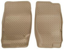 2002-2009 Ford Explorer 4DR Automatic Transmission Only, 2003-2005 Lincoln Aviator, Mercury Moutaineer 4DR Automatic Transmission Only Husky Classic Style Front Seat Floor Liners – Tan