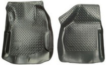 2000-2007 Ford F250, Automatic Only, 2000-2007 Ford F350, Automatic Only Husky Classic Style Front Seat Floor Liners – Black (Automatic Only)