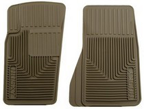 1997-2001 Jeep Cherokee, 1997-2004 Chevrolet Corvette, 1999-2004 Jeep Grand Cherokee, 2002-2006 Jeep Liberty, 2007-2011 Jeep Wrangler Husky Heavy Duty Flexible Front Floor Mats – Tan