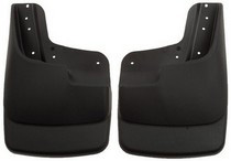 2007-2009 Ford Expedition, (WILL NOT WORK W/4X4 OFF ROAD PKG) FRONT MUD/SPLASH GUARDS  Husky Custom Molded Front Mud Guards – Black