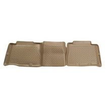 2000-2006 Chevrolet Tahoe, 2000-2006 GMC Yukon, 2002-2006 Cadillac Escalade, 2003-2005 H2 Hummer, 2005 Hummer SUT, 4 Door Husky Classic Style 2nd Seat Floor Liners – Tan