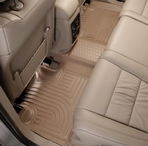 2007-2009 GMC Acadia, 2007-2009 Saturn Outlook, 2008-2009 Buick Enclave, (for vehicles with second row bucket seats and with or without second row console.), (Third seat liner for vehicles with 2nd row bench seats) Husky Classic Style 3rd Seat Floor Liners – Tan