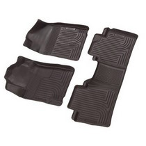 2007-2009 Toyota Camry Husky WeatherBeater Combination Front and Back Seat Floor Liners – Black