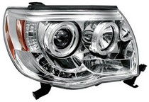 05-10 Toyota Tacoma In Pro Car Wear Head Lamps, Projector W/ Rings - Chrome