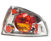 00-03 Nissan Sentra In Pro Car Wear Tail Lights - Crystal Clear w/ Amber Lenses