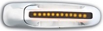 02-06 Dodge Ram Pickup, 05-10 Dodge Dakota In Pro Car Wear LED Door Handle, Front, Chrome (2ps/set) - Amber LED/Smoke Lens - RH No Key Hole