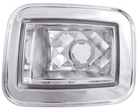 03-05 Hummer H2, 05 Hummer H2 SUT In Pro Car Wear Corner Lenses - Diamond Cut Park Signals (Crystal Clear)