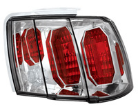 99-04 Ford Mustang In Pro Car Wear Tail Lights - Crystal Clear