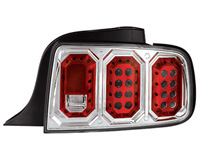 05-06 Ford Mustang IPCW Tail Lights - L.E.D. (Clear)