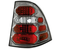 98-04 Mercedes ML Class In Pro Car Wear Tail Lights - L.E.D. (Platinum Smoke)