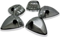 94-98 Dodge Ram Pick-up In Pro Car Wear Cab Roof Lights, LED - Platinum Smoke - W/Chrome Base(5ps)