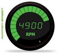 All Vehicles (Universal) Intellitronix LED Digital/Bargraph Memory Tachometer - Green