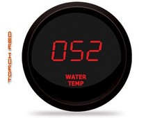 All Vehicles (Universal) Intellitronix LED Digital Water Temperature Gauge - Red