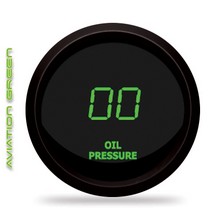 All Vehicles (Universal) Intellitronix LED Digital Oil Pressure Gauge - Green