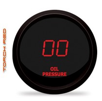 All Vehicles (Universal) Intellitronix LED Digital Oil Pressure Gauge - Red