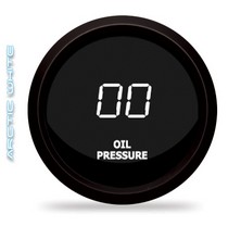 All Vehicles (Universal) Intellitronix LED Digital Oil Pressure Gauge - White