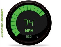 All Vehicles (Universal) Intellitronix LED Digital/Bargraph Memory Speedometer - Green